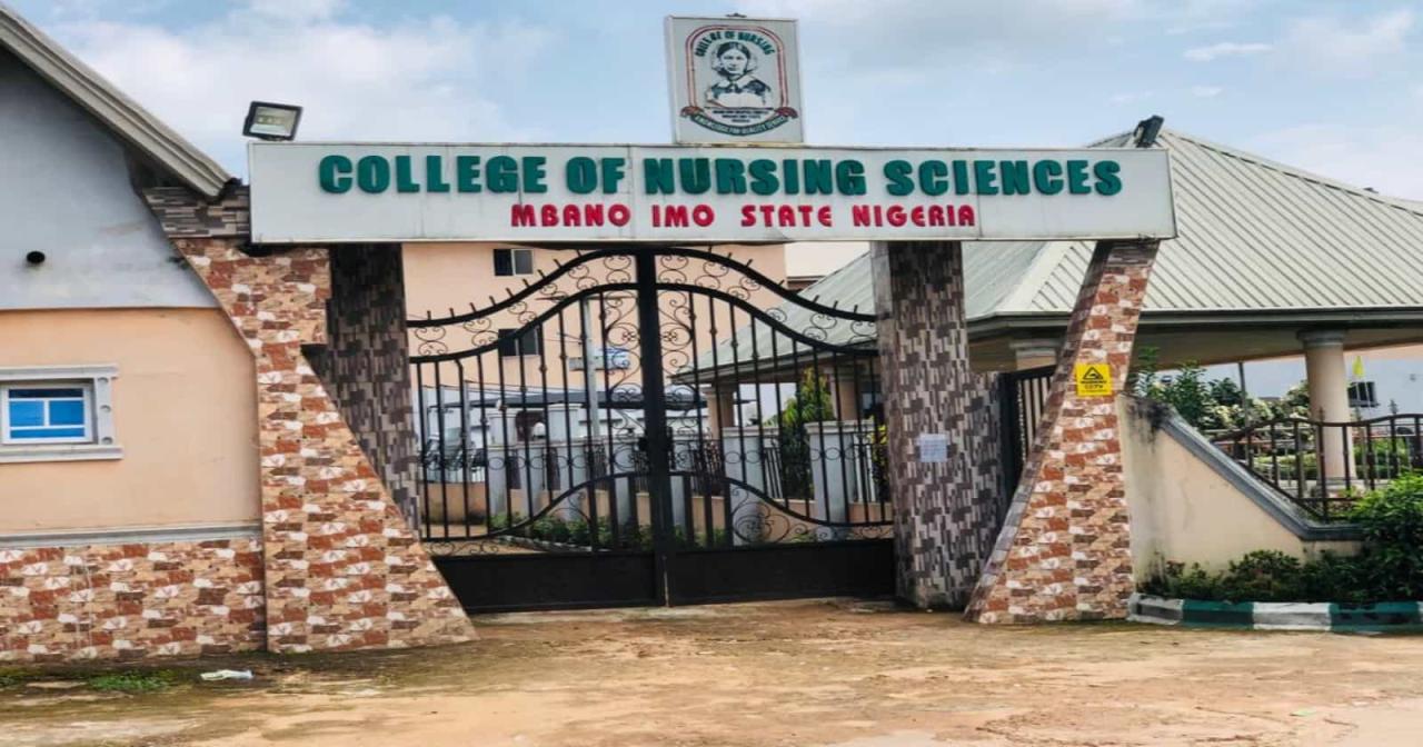 College of Nursing Sciences Mbano Admission Form 2022/2023